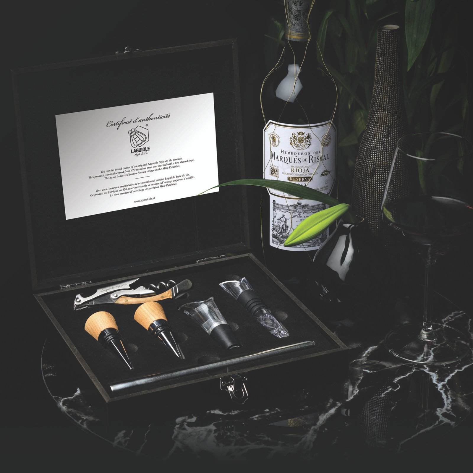 KurkEikGift_SF (1) Corkscrew with Accessories | Laguiole Luxury Line