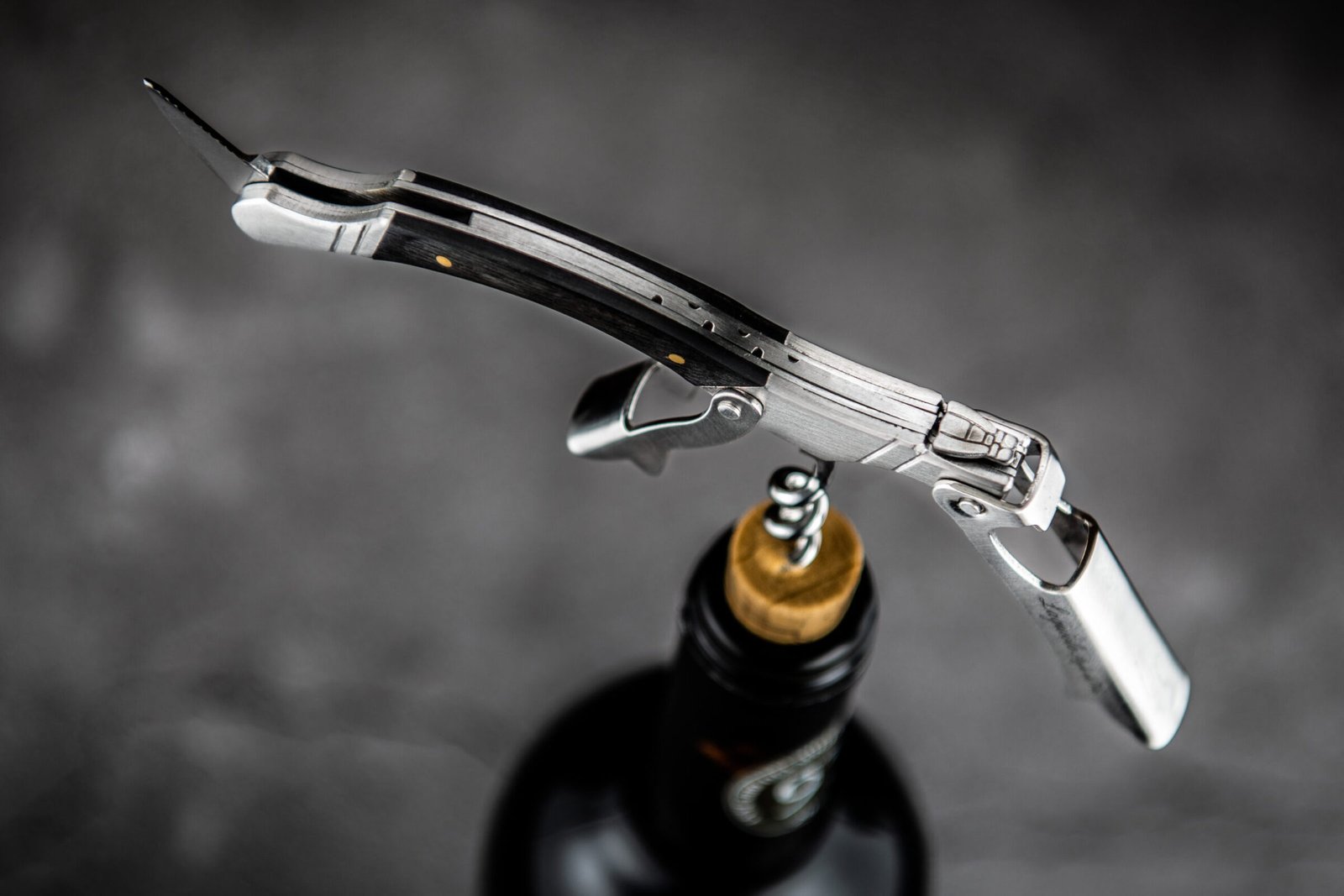 KurkZwart_SF (8) Ebony Wood Corkscrew | Laguiole Luxury Line