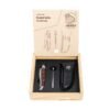Rose Wood Pocket Knife with Leather Pouch and Sharpener | Laguiole Luxury Line