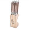Brown Wood Steak Knives (Set of 6) | Laguiole Premium Line