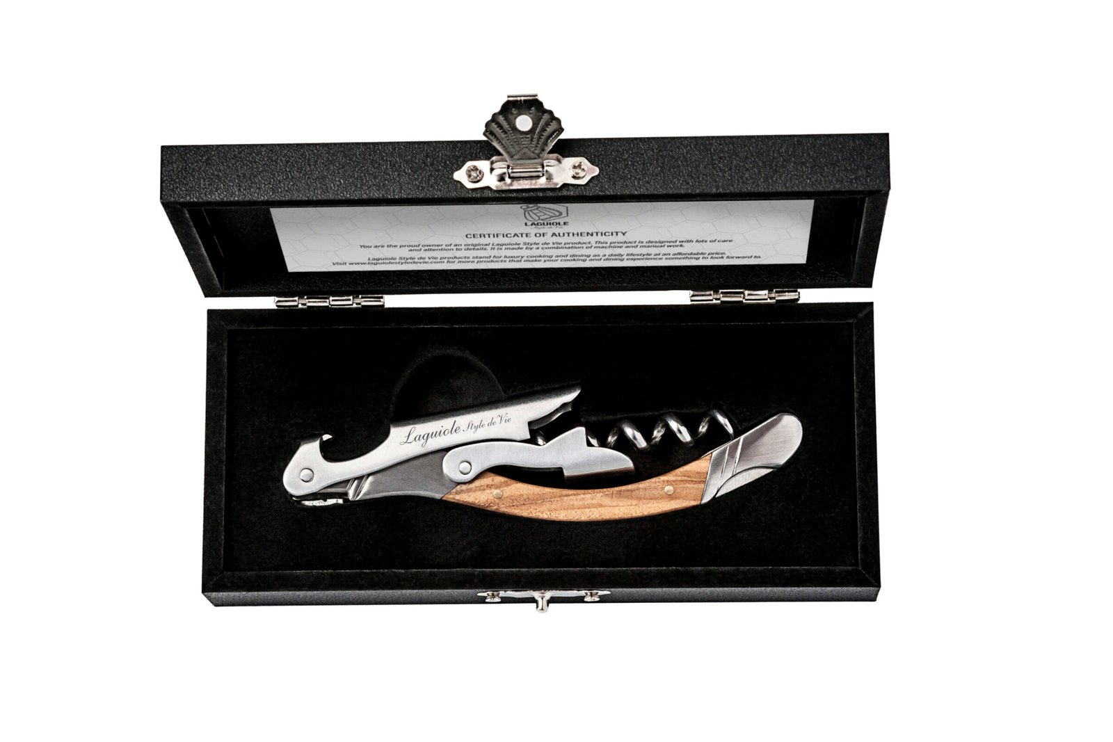 KurkOlijf_PR (2) Olive Wood Corkscrew | Laguiole Luxury Line
