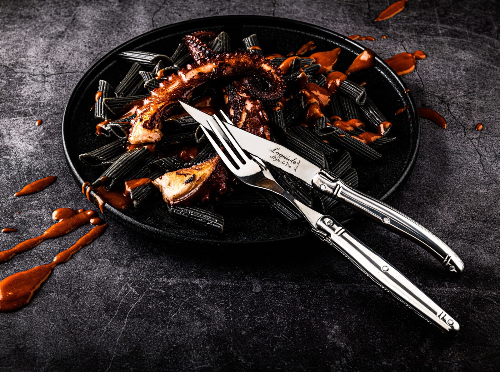 1.8PremRVS_SF (9) Stainless Steel Steak Knives (Set of 6) | Laguiole Premium Line