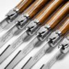 Brown Wood Steak Knives (Set of 6) | Laguiole Premium Line
