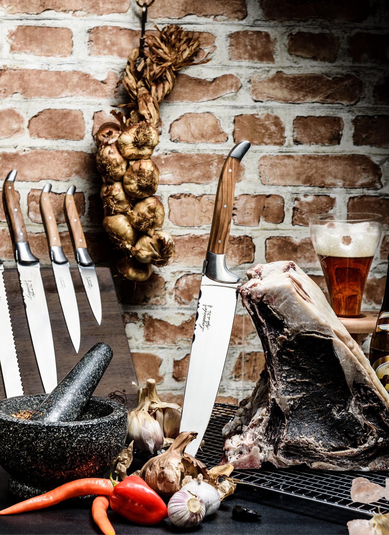 Olive Chef's Knife | Laguiole Luxury Line