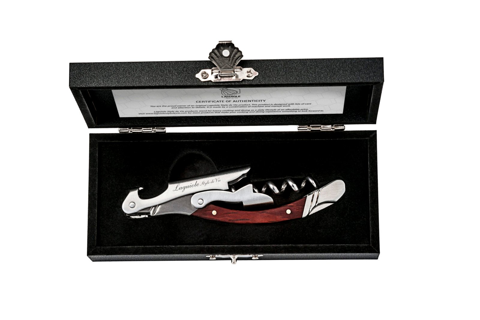 KurkRoos_PR (1) Rose Wood Corkscrew | Laguiole Luxury Line