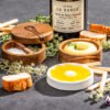 Ceramic and Acacia Wooden Dip Dishes (Set of 3) | Laguiole Premium Line