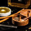 Ceramic and Acacia Wooden Dip Dishes (Set of 3) | Laguiole Premium Line