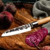 Olive Wood Santoku Knife (14cm) | Forged