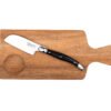 Santoku Cheese Knife and Acacia Wooden Serving Board Bundle | Laguiole Premium Line